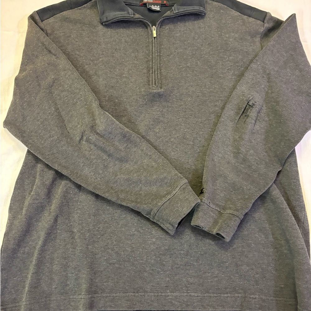Men's Half-Zip Pullover Sweater - Charcoal